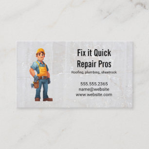 Repairman Home Renovations Fix It Business Card