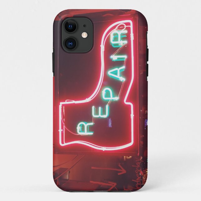 Repare Neon Sign NYC Case-Mate iPhone Case (Back)