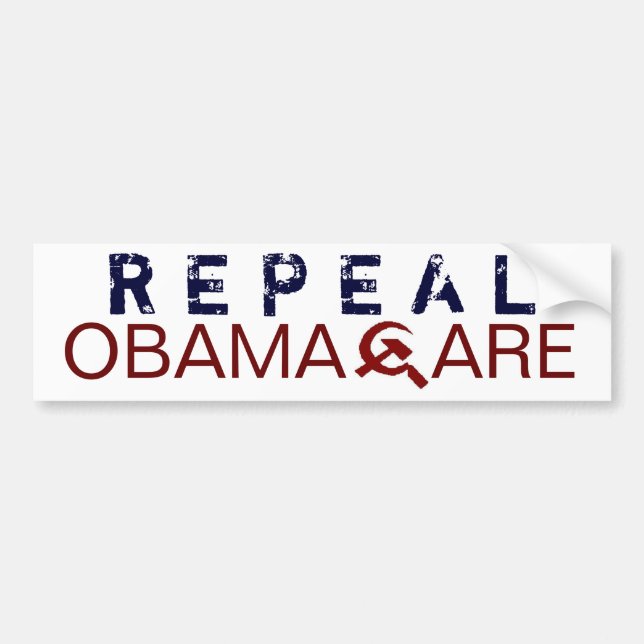 Repeal Obamacare Bumper Sticker (Front)