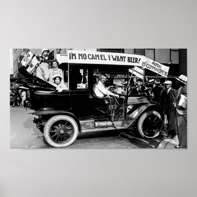 REPEAL PROHIBITION CAMPAIGN - I WANT BEER! POSTER (Front)