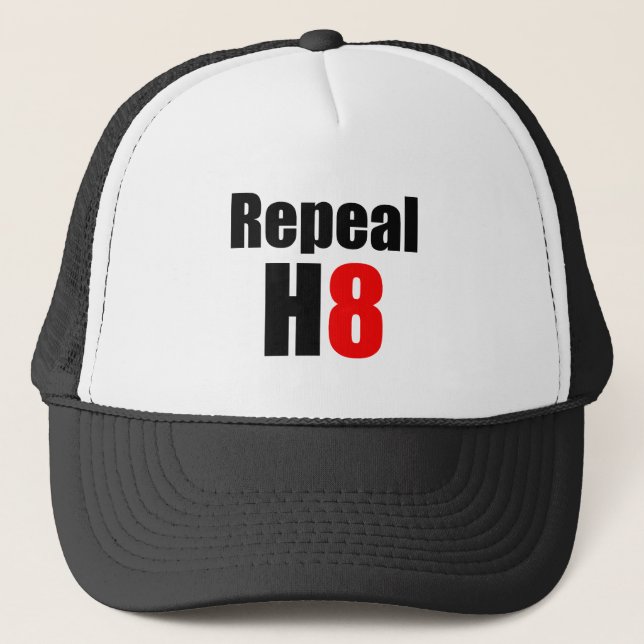 REPEAL PROP 8 / REPEAL H8 TRUCKER HAT (Front)