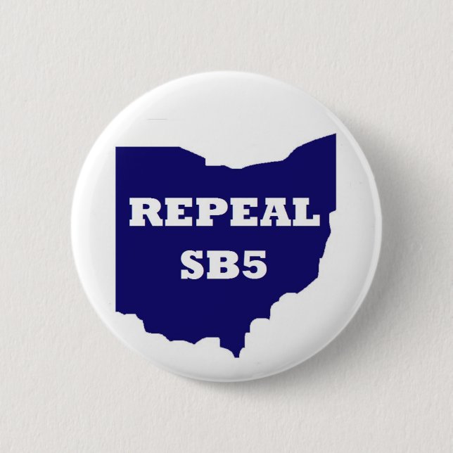 Repeal SB5 button - blue (Front)