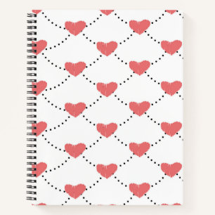 Repeat Hearts Notebook