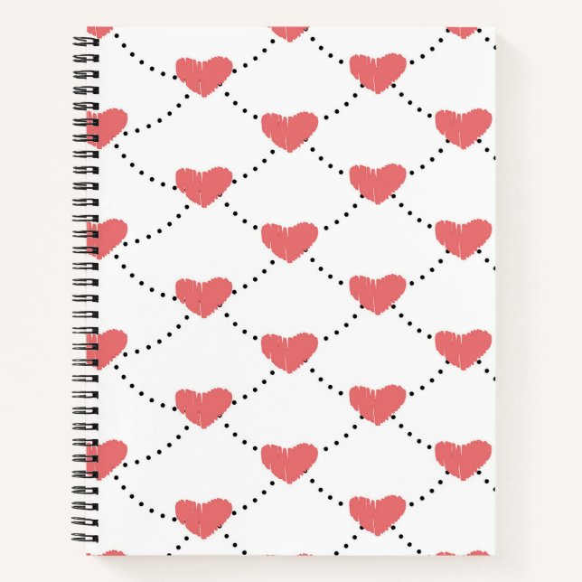 Repeat Hearts Notebook (Front)