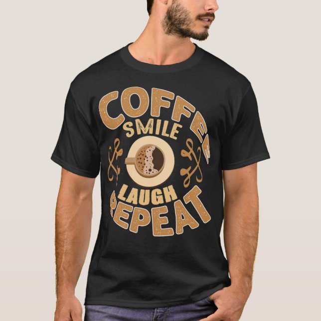 Repeat hot cappuccino  T-Shirt (Front)