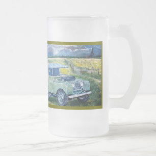 Repeat Image Frosted Beer Tankard Frosted Glass Beer Mug