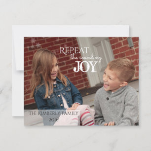 Repeat the sounding JOY - Christmas Card