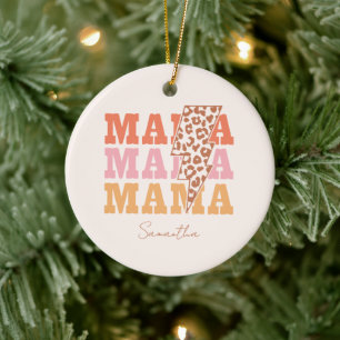 Repeated Mama Ceramic Tree Decoration