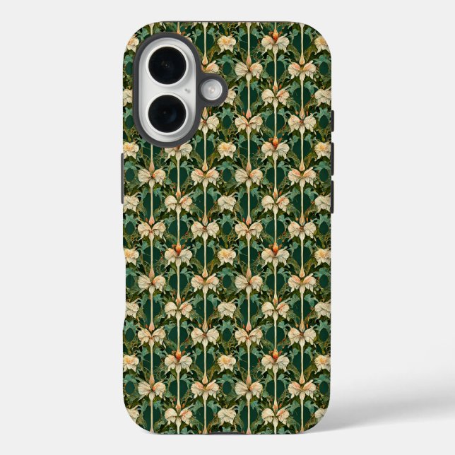 Repeating Botanical Patterns Case-Mate iPhone Case (Back)
