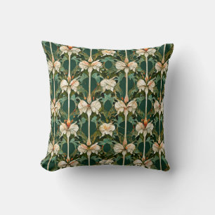 Repeating Botanical Patterns - Throw Pillow