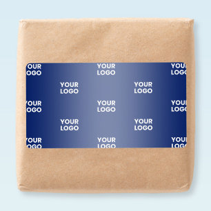 Repeating Business Logo Navy Blue Gradient