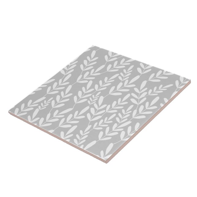 Repeating Leaf Vines Pattern Tile (Side)