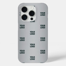 Repeating Logos on Grey Gradient (editable colour)