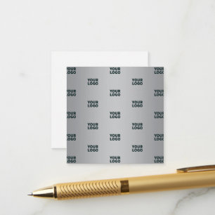 Repeating Logos on Grey Gradient (editable colour) Enclosure Card