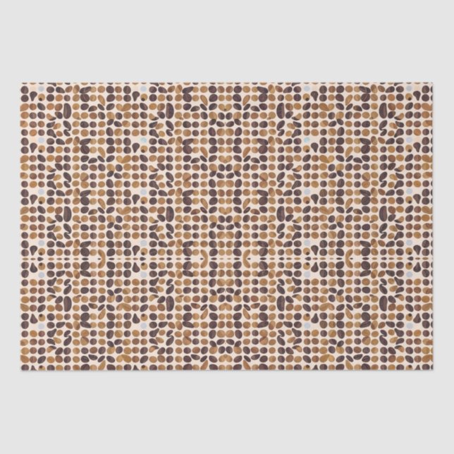 Repeating mosaic patterns and graphics to decorate tissue paper (Front)