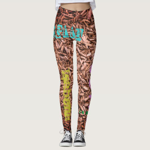 Repeating name customised leggings