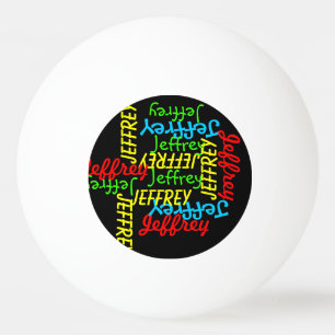 Repeating Names Ping Pong Ball