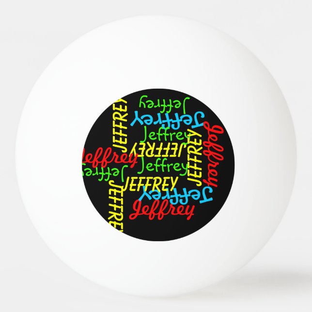 Repeating Names  Ping Pong Ball (Front)