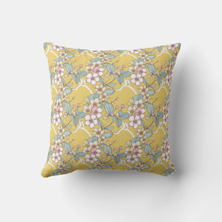 Repeating pattern in pastel colors cushion