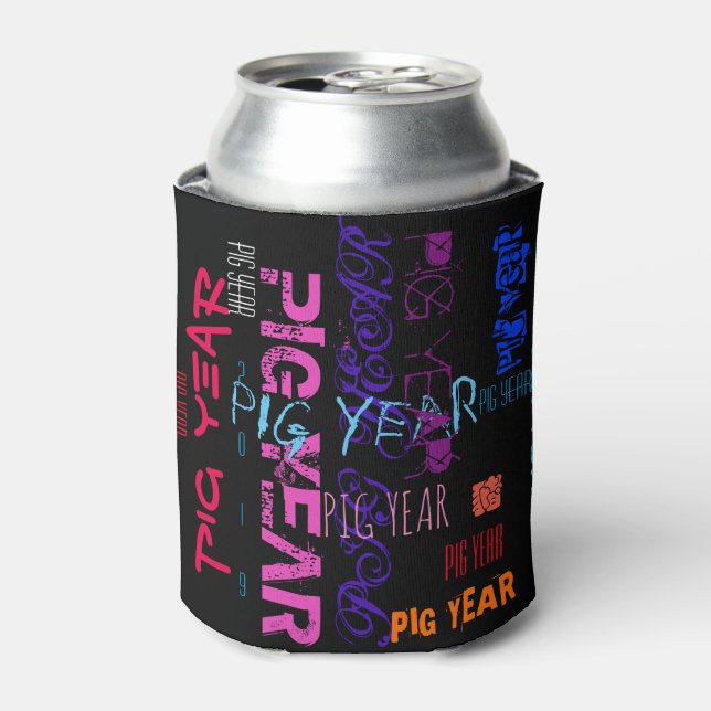 Repeating Pig Year 2019 can Cooler (Can Front)