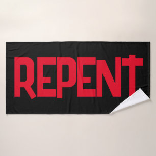 REPENT Bath Towel