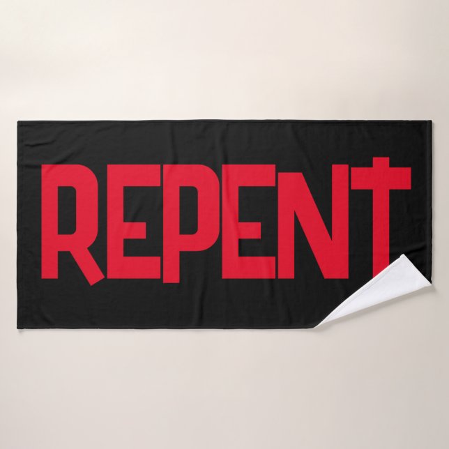 REPENT Bath Towel (Bath Towel)