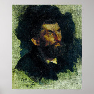 Repin - Head Of Man 1885 Poster