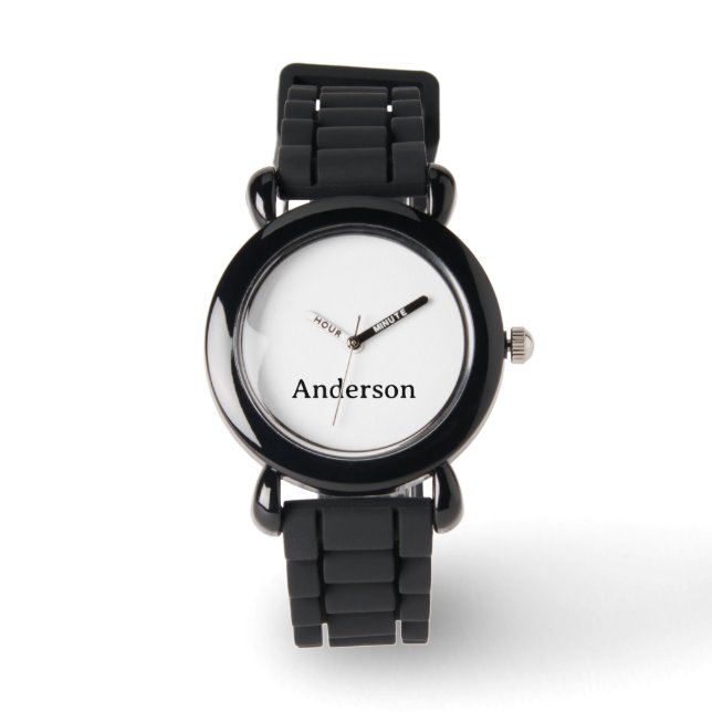 Replace Kid Plastic Case with Silicone Strap Photo Watch (Front)