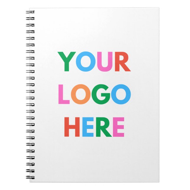 Replace Logo With Your Own | Modern Personalised  Notebook (Front)