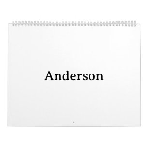 Replace Own Design 11" x 14.25" 2 Page Large White Calendar