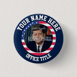 Replace Photo | Campaign Template Round 3 Cm Round Badge