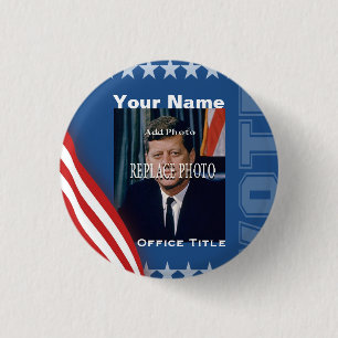 Replace Photo   Campaign Template Round 3 Cm Round Badge