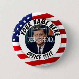 Replace Photo   Create a Campaign Round 6 Cm Round Badge