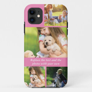 Replace text and photos with your own Case-Mate iPhone case