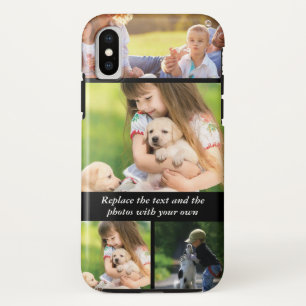 Replace text and photos with your own Case-Mate iPhone case