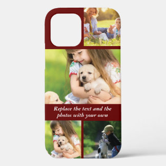 Replace text and photos with your own iPhone 12 pro case