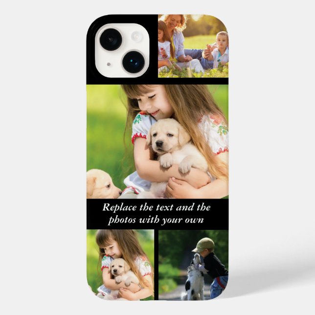 Replace text and photos with your own Case-Mate iPhone case (Back)