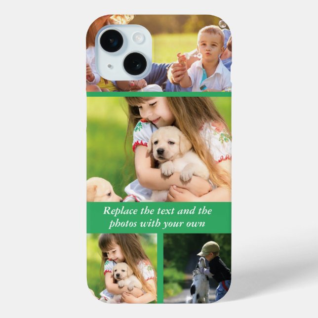 Replace text and photos with your own Case-Mate iPhone case (Back)