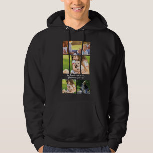 Replace text and photos with your own hoodie