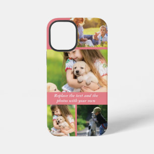 Replace text and photos with your own iPhone 12 mini case