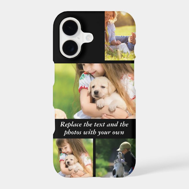 Replace text and photos with your own iPhone case (Back)