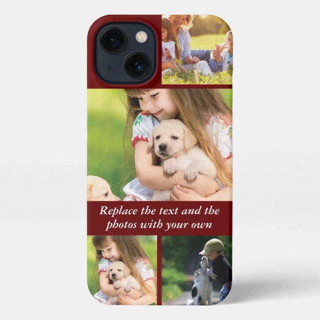 Replace text and photos with your own iPhone case (Back)