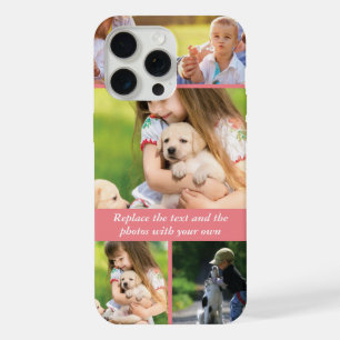 Replace text and photos with your own iPhone 15 pro max case