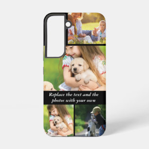 Replace text and photos with your own samsung galaxy case