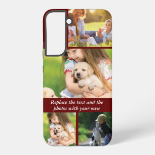 Replace text and photos with your own samsung galaxy case