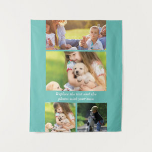 Replace text and photos with your own tapestry