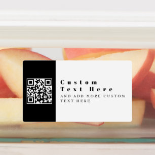 Replace w/Your Own QR code Modern Waterproof