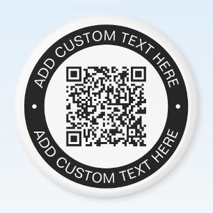 Replace with Your Own Uploaded QR code or Image Magnet