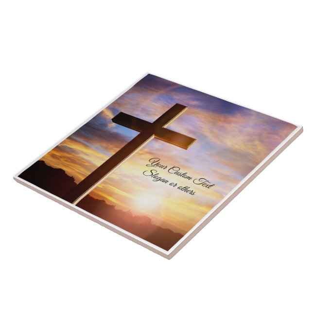 Replace Your Image Personalised Canvas Print Art Tile (Side)