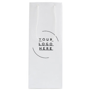 Replace your logo wine gift bag